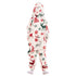 Snuggs Kids Blanket Onesie White Christmas Deer
